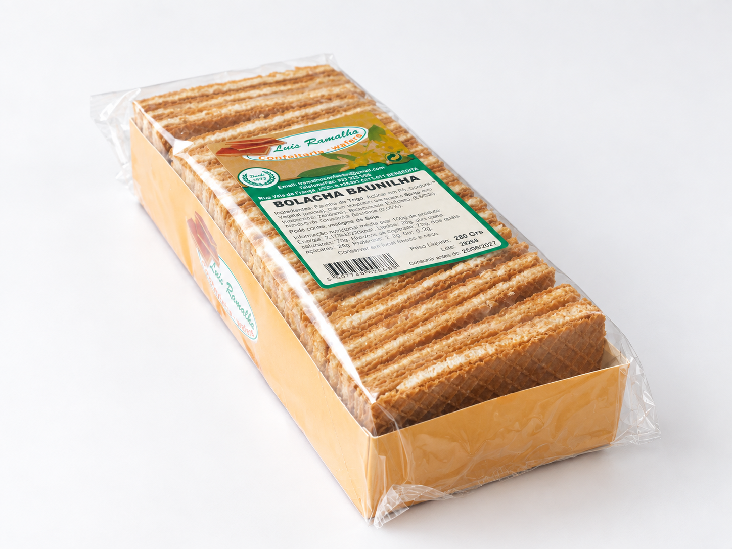 Bolacha Baunilha Wafer — Cuvete 250 g